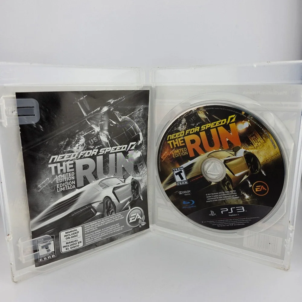 EA Need For Speed The Run Limited Edition PS3 PlayStation 3 Game Manual Included
